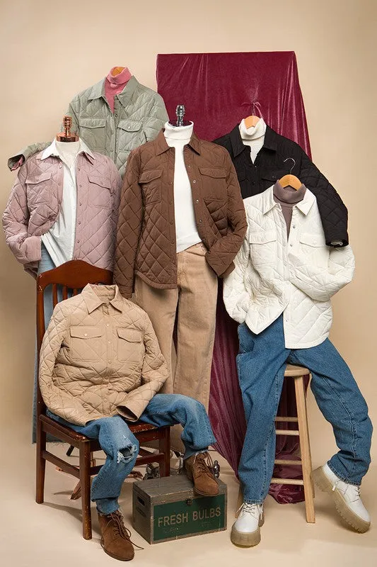 Woven Solid Bust Pocket Jacket