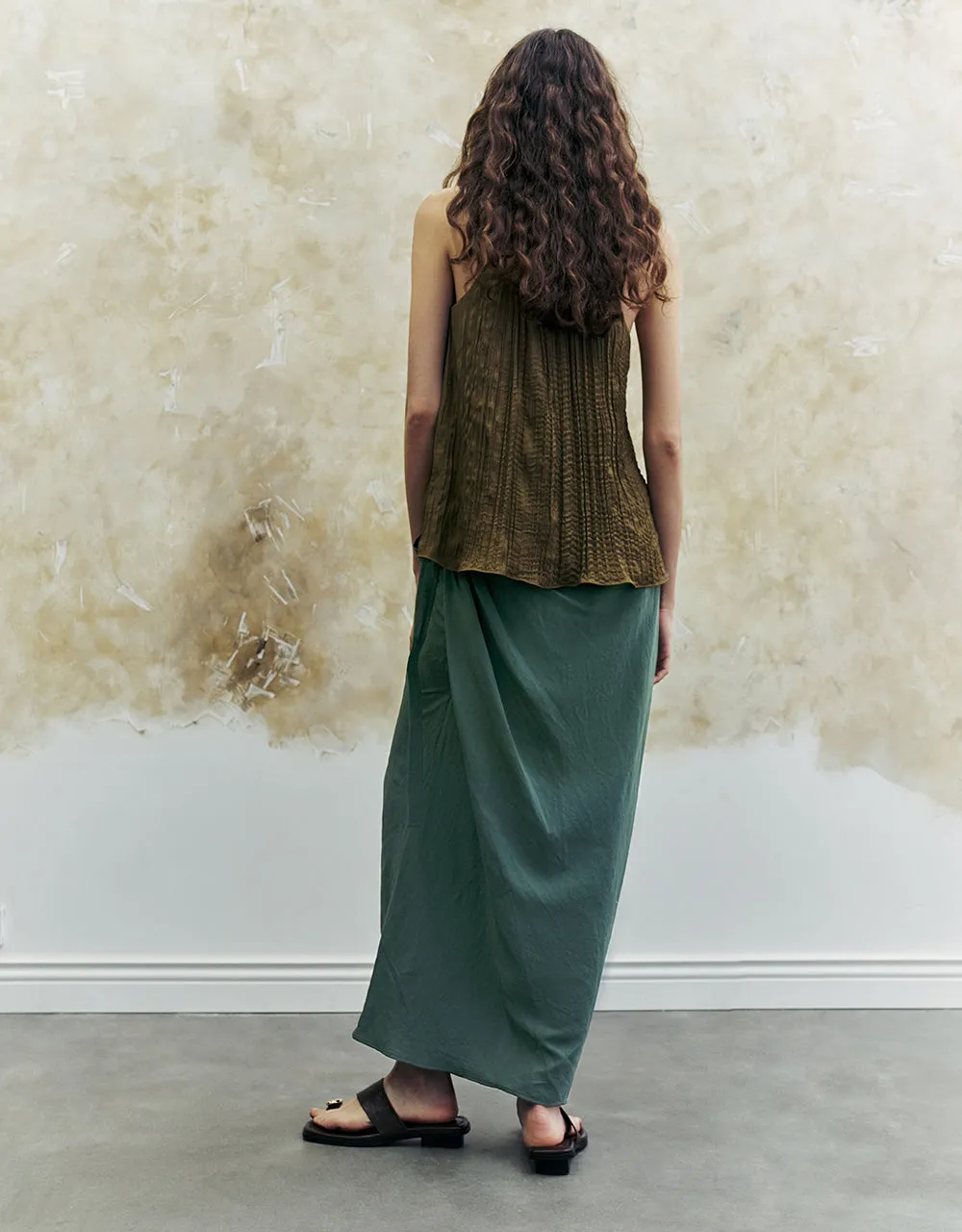 Wrapped Straight Skirt