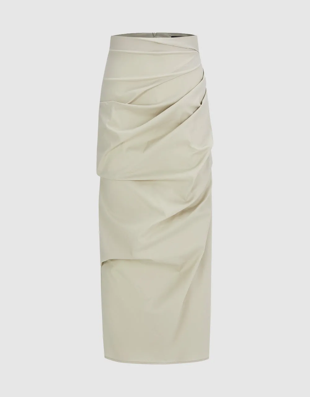 Wrapped Straight Skirt