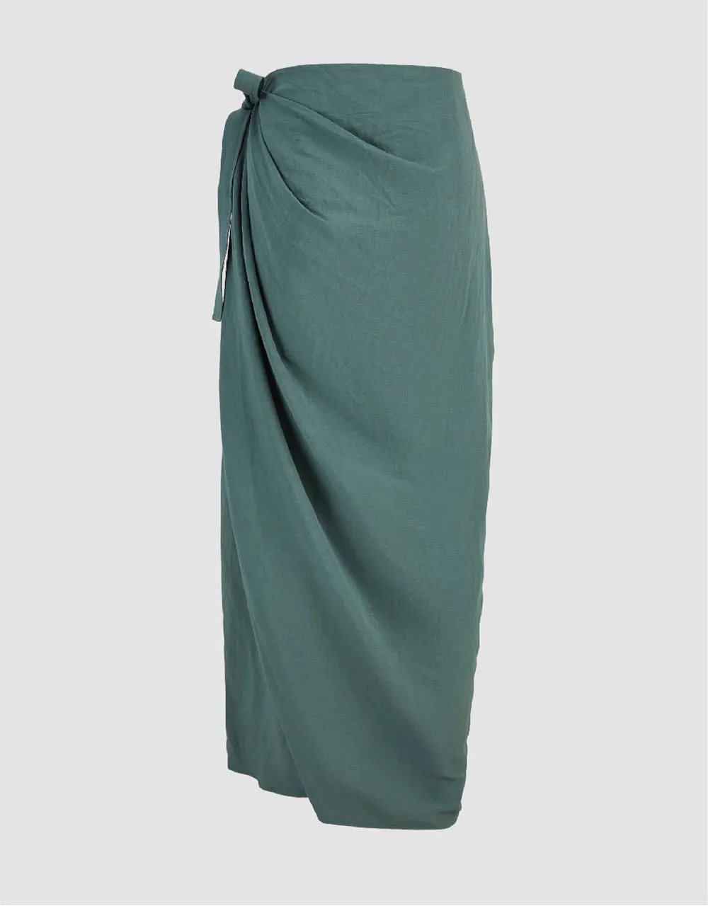Wrapped Straight Skirt